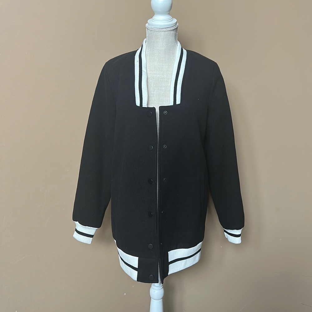 Black Bomberstyle Jacket